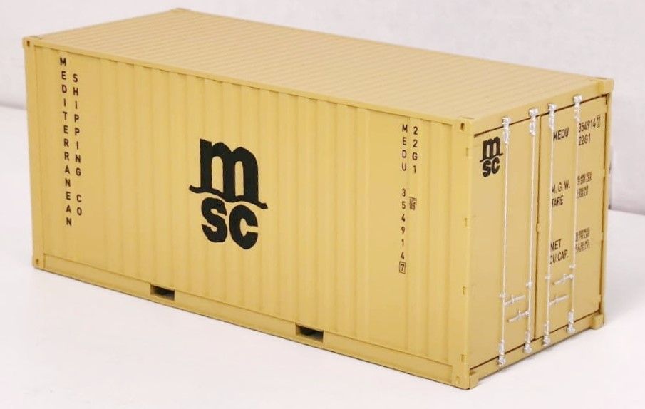 1C03 Kiss MBS - Container 20 ft MSC gelb - Spur 1